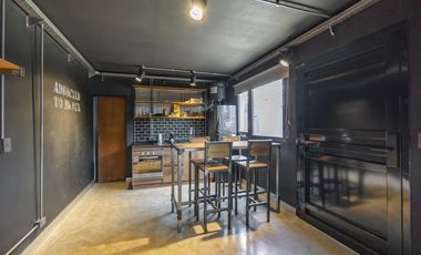 Departamento en alquiler a estrenar equipado y amueblado, estilo loft industrial