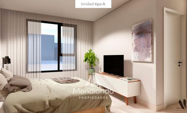 Deptos en Semipiso 2 amb. (57,6m2) frente c/ Balcón - Zona Güemes Aldrey (2do piso EN POZO)