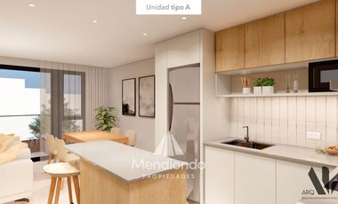 Deptos en Semipiso 2 amb. (57,6m2) frente c/ Balcón - Zona Güemes Aldrey (2do piso EN POZO)