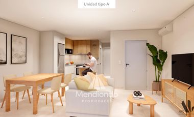 Deptos en Semipiso 2 amb. (57,6m2) frente c/ Balcón - Zona Güemes Aldrey (2do piso EN POZO)