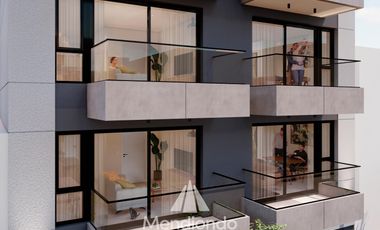 Deptos en Semipiso 2 amb. (57,6m2) frente c/ Balcón - Zona Güemes Aldrey (2do piso EN POZO)