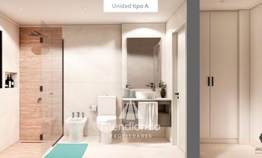 Deptos en Semipiso 2 amb. (57,6m2) frente c/ Balcón - Zona Güemes Aldrey (2do piso EN POZO)