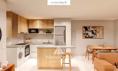 Deptos en Semipiso 2 amb. (57,6m2) frente c/ Balcón - Zona Güemes Aldrey (2do piso EN POZO)