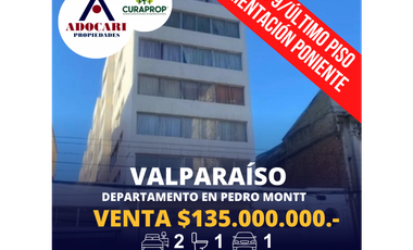 VALPARAISO - DEPARTAMENTO PEDRO MONTT CON LAS HERAS - 2D 1B 1E