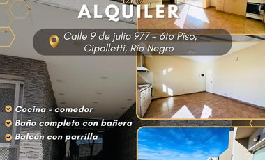 Monoambiente - Balcon y Parrilla