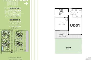 Departamento en  venta 2 ambientes - Escobar