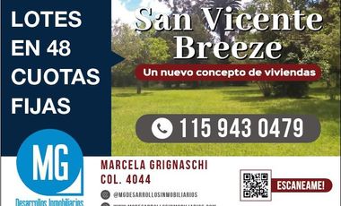 Lote en Venta en San Vicente Breeze
