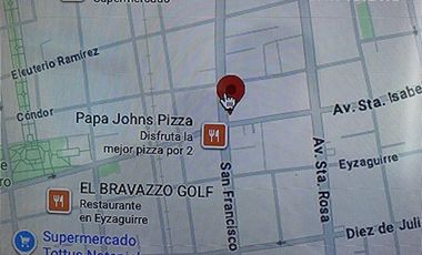 Estacionamiento en Venta en Av. Santa Isabel esquina calle San Francisco