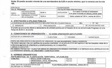 Terreno Construccion en Venta en camino a Coronel