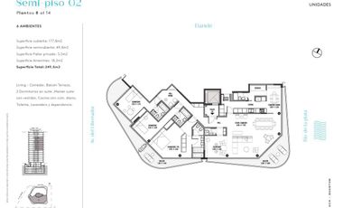 Semipiso en alquiler 5 ambientes La Lucila