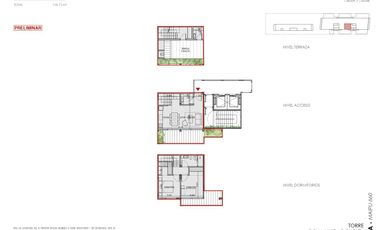 Venta departamento 3 ambientes Pent House - Florida