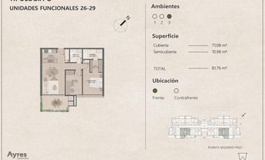 Excelente departamento a la venta en  Benavidez.