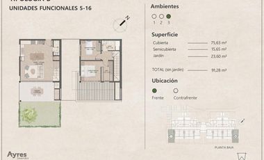 Excelente departamento a la venta en  Benavidez.