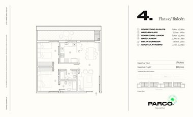 VENTA| DEPARTAMENTO 2 dorm. con BALCÓN en BARRIO JARDÍN ¡EL MEJOR EMPRENDIMIENTO DE ZONA SUR!