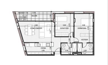 VENTA - Departamento 2 Dormitorios, Amenities - Frente Parque - Galinda, Funes