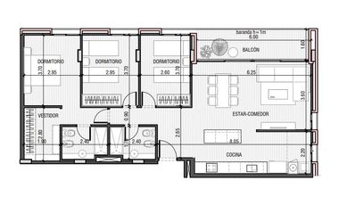 VENTA - Departamento 3 Dormitorios, Amenities - Frente Parque - Galinda, Funes