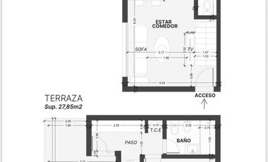 DUPLEX Departamento en Pilar