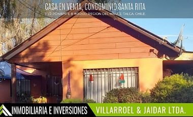Casa en Venta en CONDOMINIO SANTA RITA, SAN CLEMENTE
