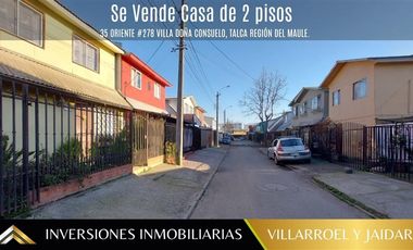 Casa en Venta en 35 Oriente #278 Villa doña Consuelo, Talca Región del Maule.
