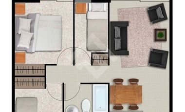 Departamento en Venta en Hermanos De La Costa/ Los Molles