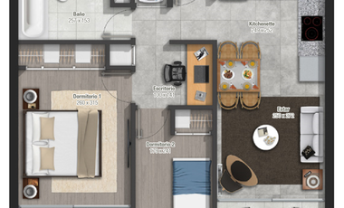 Departamento en Venta en AC Metro Santa Ana