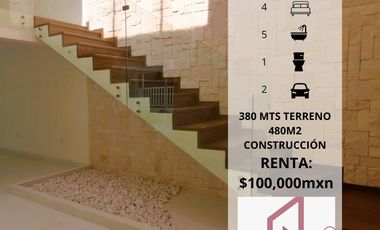 EXTRAORDINARIA CASA EN RENTA PEDREGAL DE SAN FRANCISCO, PARA ESTRENAR, VIGILANCIA