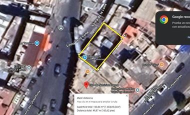 Se vende terreno 130 m2 en Vista hermosa Cuautepec, GAM, CDMX
