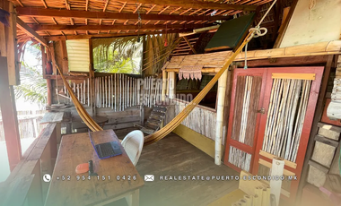 Terreno Frente al Mar con Cabañas Ecológicas