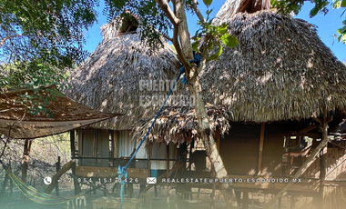 Terreno Frente al Mar con Cabañas Ecológicas
