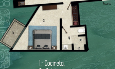 Condo 201 con Diseño Contemporáneo, Vive Tulum con Estilo. ID2543