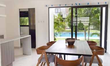 Casa en venta, tulum, 3 habitaciones, 3 baños y 1/2, terraza