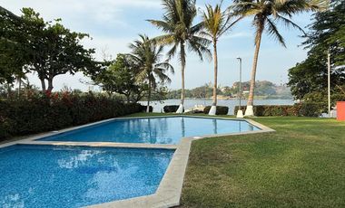 RINCON DEL CONCHAL, Casa en RENTA en conjunto con alberca y muelle al rio del Estero