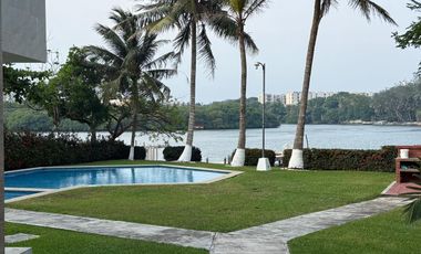 RINCON DEL CONCHAL, Casa en RENTA en conjunto con alberca y muelle al rio del Estero