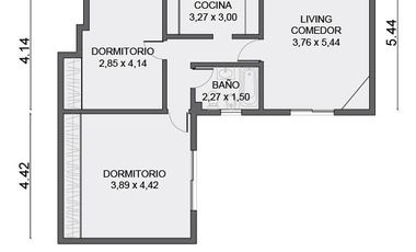 Semipiso de 3 ambientes de 70 m2 en una de las mejores zonas de Belgrano