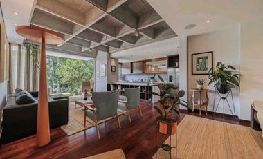 VENTA DE APARTAESTUDIO CON TERRAZA  EN EL POBLADO, SECTOR LAS LOMAS.