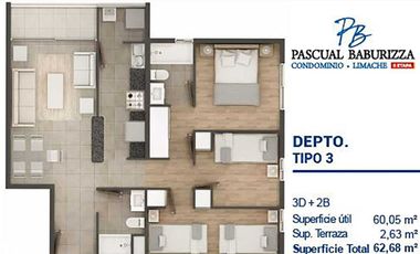 Departamento en venta en LIMACHE