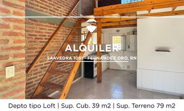 ALQUILER DEPTO LOFT FERNANDEZ ORO