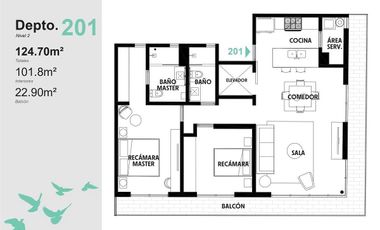 VENTA DEPARTAMENTO, 2 RECÁMARAS, COLONIA CUAUHTÉMOC, CDMX