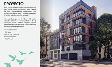 VENTA DEPARTAMENTO, 2 RECÁMARAS, COLONIA CUAUHTÉMOC, CDMX