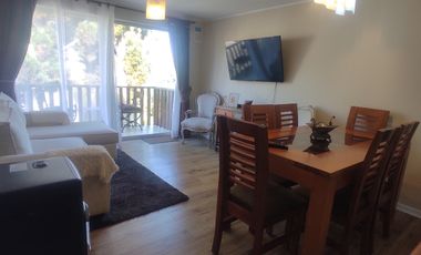 HERMOSO DEPARTAMENTO SEMI AMOBLADO EN CONDOMINIO CERRADO