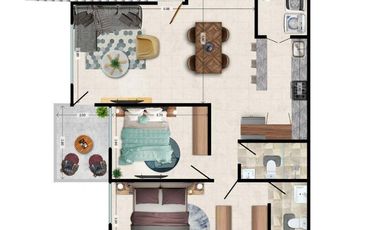 Departamentos en Venta en Zakia, Queretaro. GPS