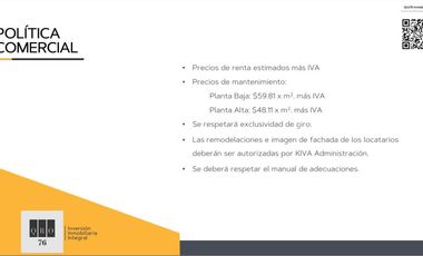 Renta Local (87m2) en Plaza, Av. Universidad, 5 de Febrero, Qro76. $27mil