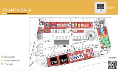 Renta Local (87m2) en Plaza, Av. Universidad, 5 de Febrero, Qro76. $26mil