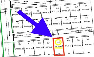 Venta Terrenos Industriales 647m2 L84 $2.4mdp Parque Industrial, Cerca Toyota