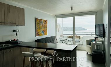 Departamento en Arriendo Amoblado Año Corrido frente a la playa