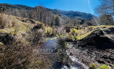 Gran terreno de 6 hectáreas con acceso a río en Panqui, Curarrehue