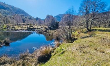 Gran terreno de 6 hectáreas con acceso a río en Panqui, Curarrehue