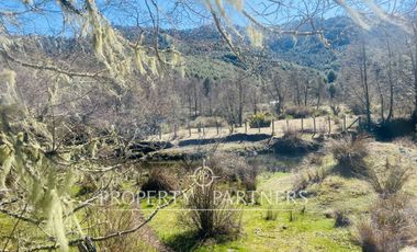 Gran terreno de 6 hectáreas con acceso a río en Panqui, Curarrehue