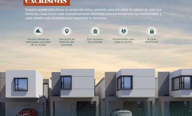 Exclusivo residencial con ubicación inmejorable en Ciudad Juárez. 
Puerta de Hierro, modelo Pía.