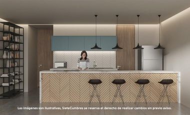 Departamento DENALI 60m2 en venta en Juárez, Chihuahua, en Siete Cumbres frente a Haciendas de la Paloma